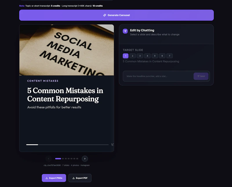 Clipo AI — One Video, 20 Content Pieces screenshot 4