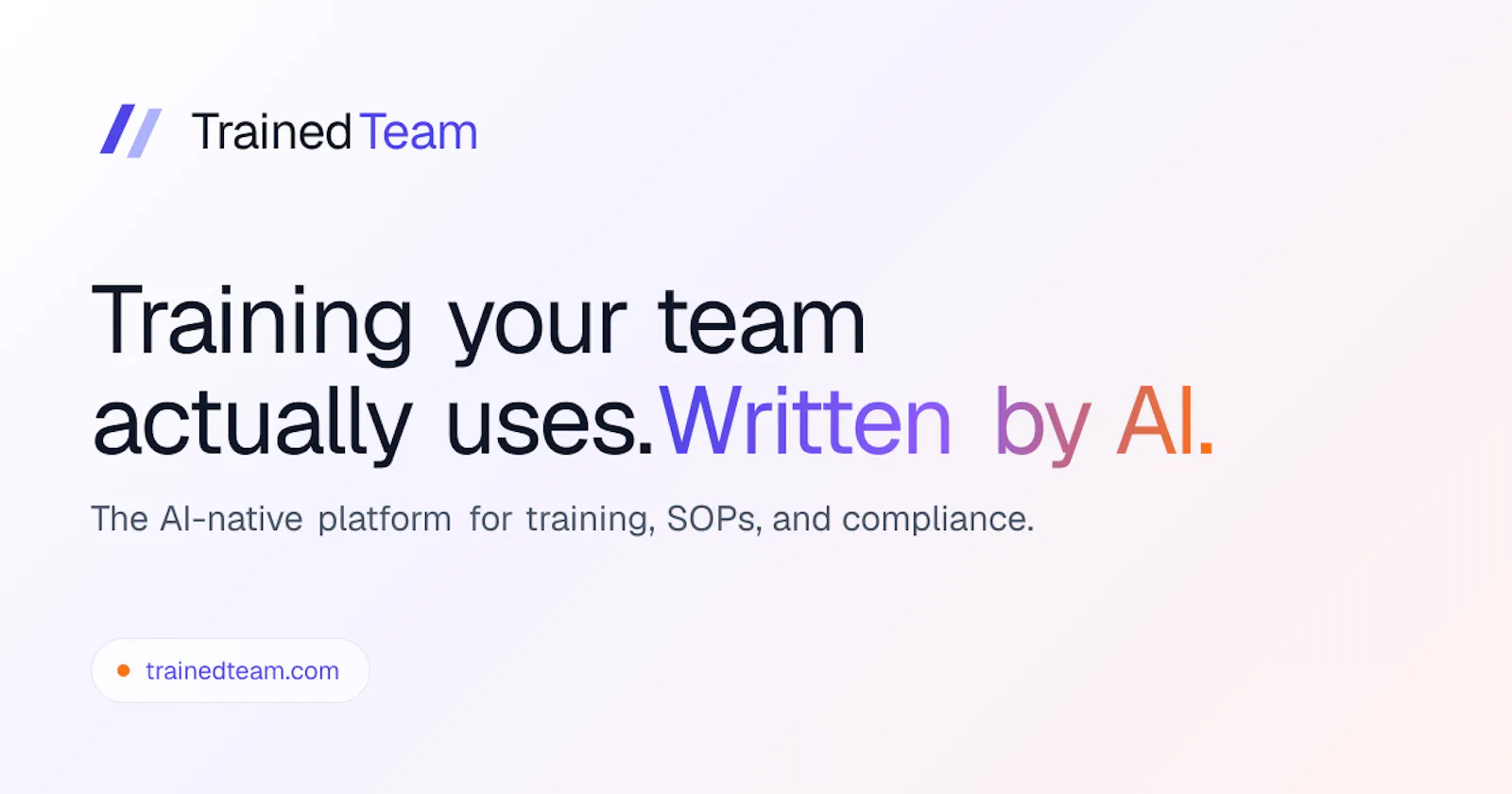 TrainedTeam screenshot 1