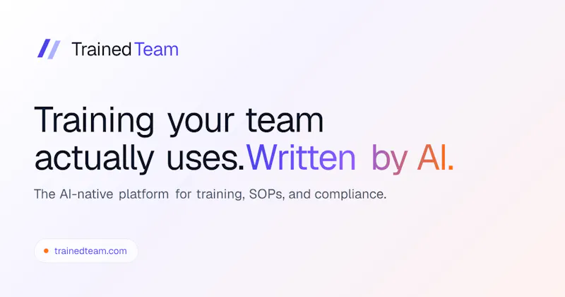 TrainedTeam screenshot 1