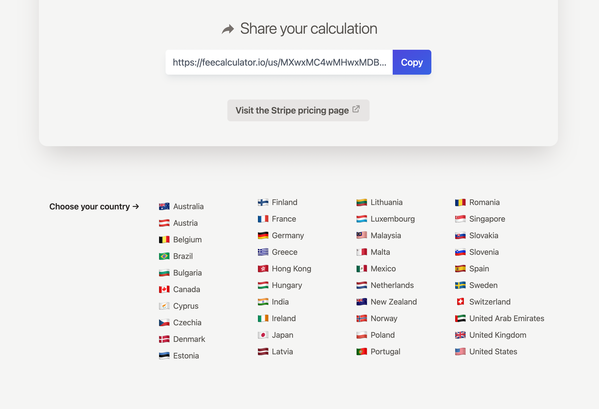Fee Calculator gallery image
