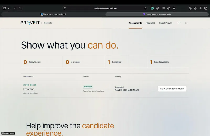 ProveIt Hiring Innovations Inc. screenshot 3