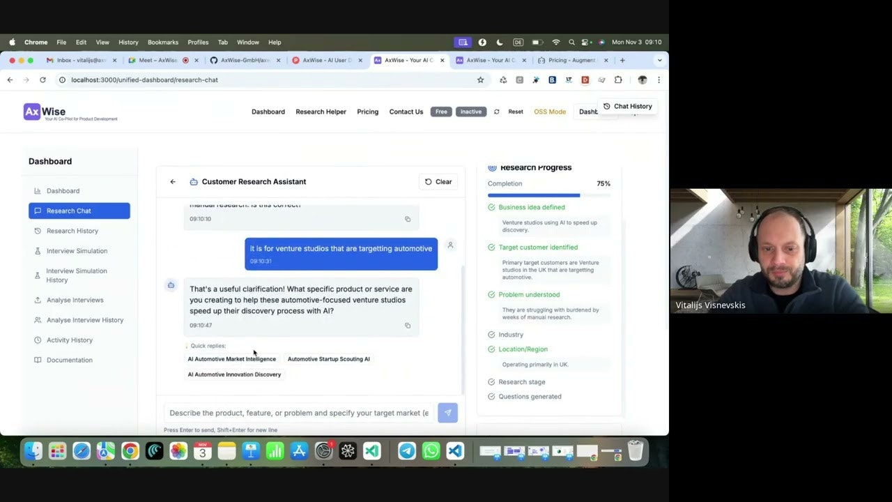 AxWise - AI User Discovery Engine gallery image