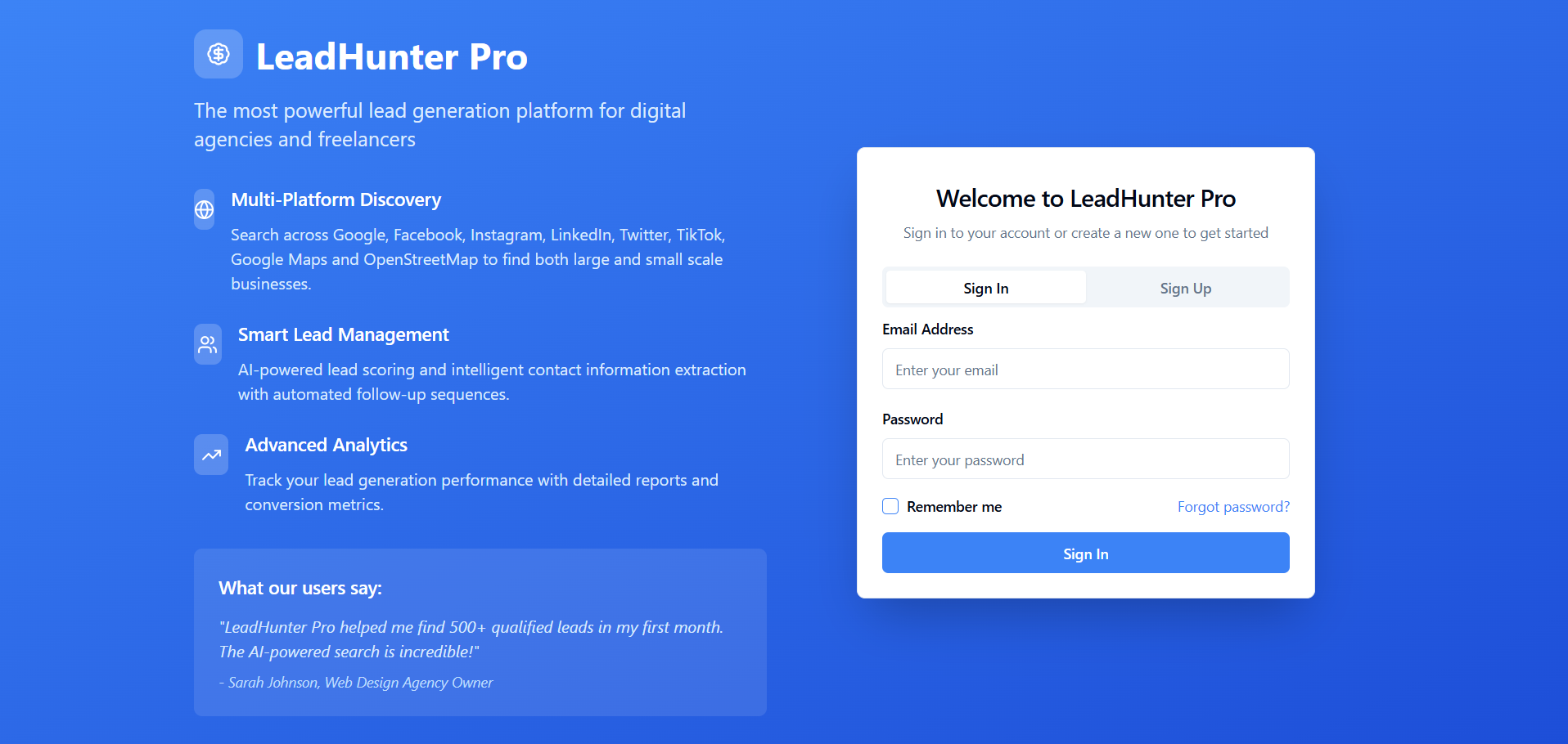 LeadHunter Pro gallery image