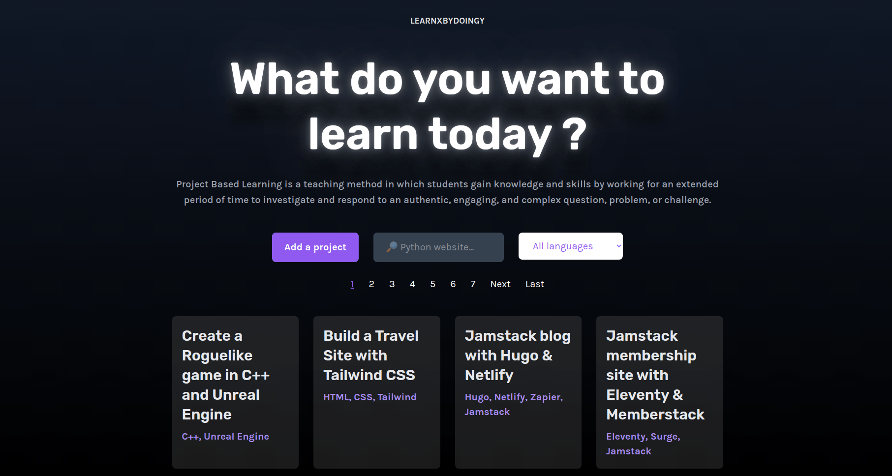 Learn X by doing Y gallery image