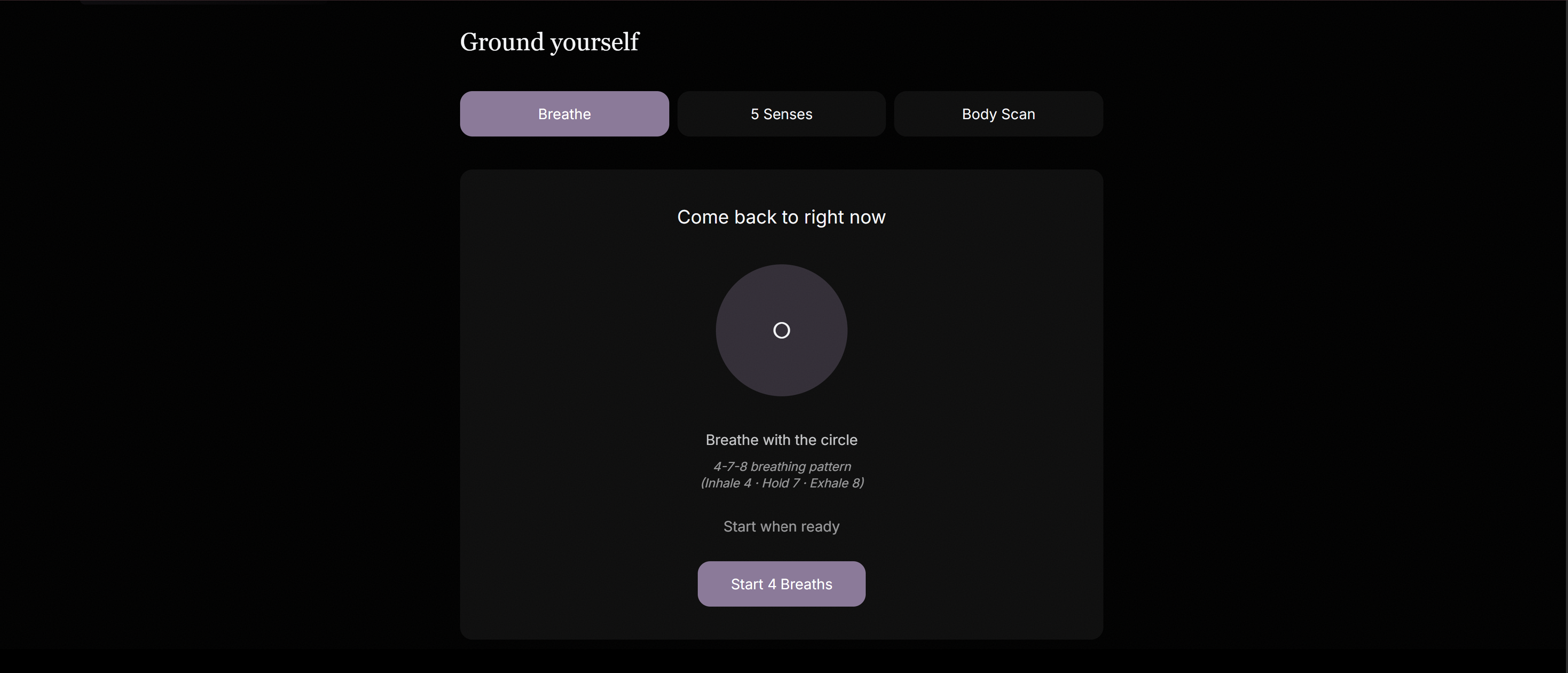 Reset Space - Screenshot 2 showing product features and functionality