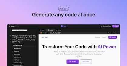 We0.ai gallery image