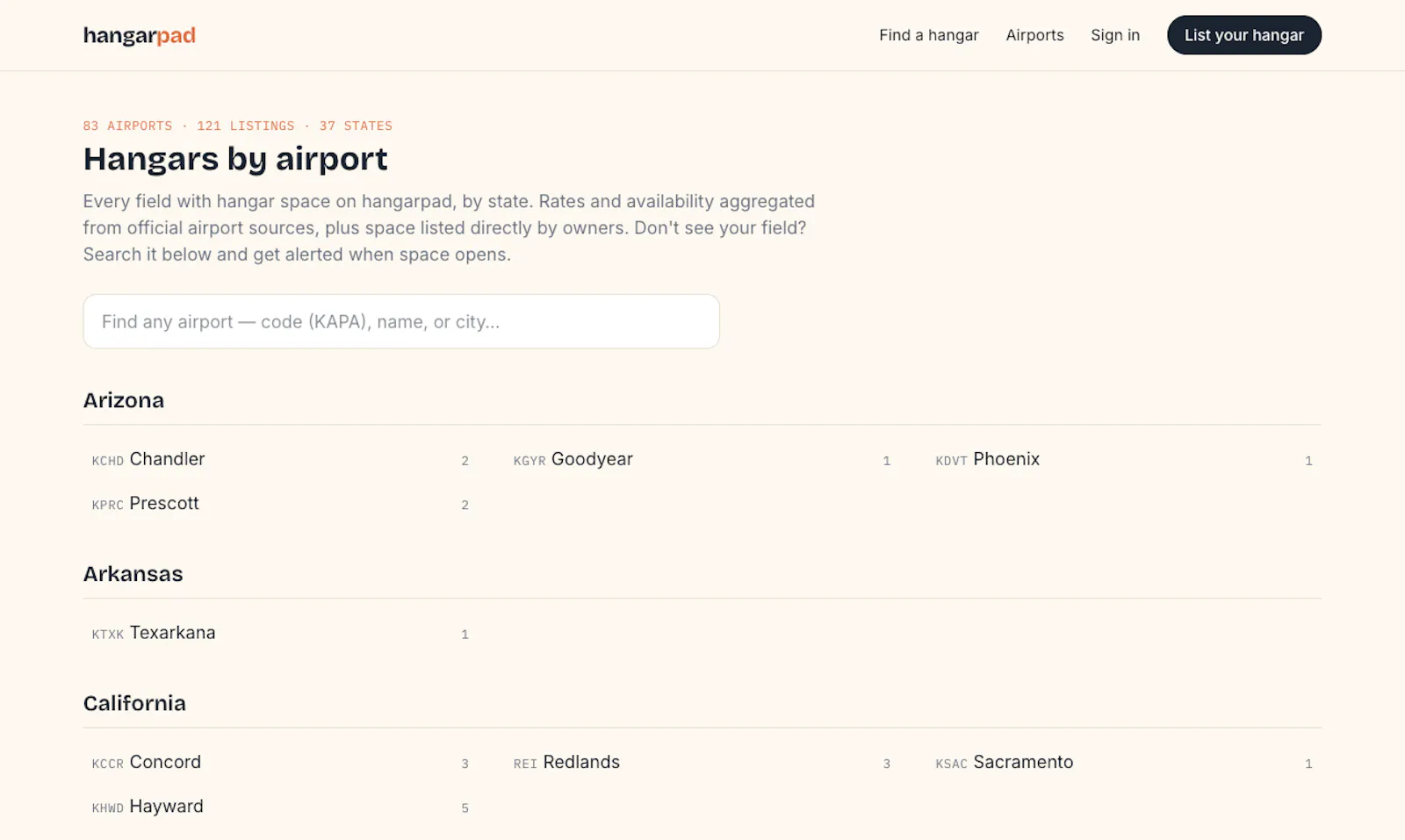 HangarPad screenshot 2