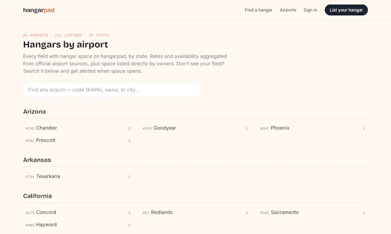 HangarPad screenshot 2