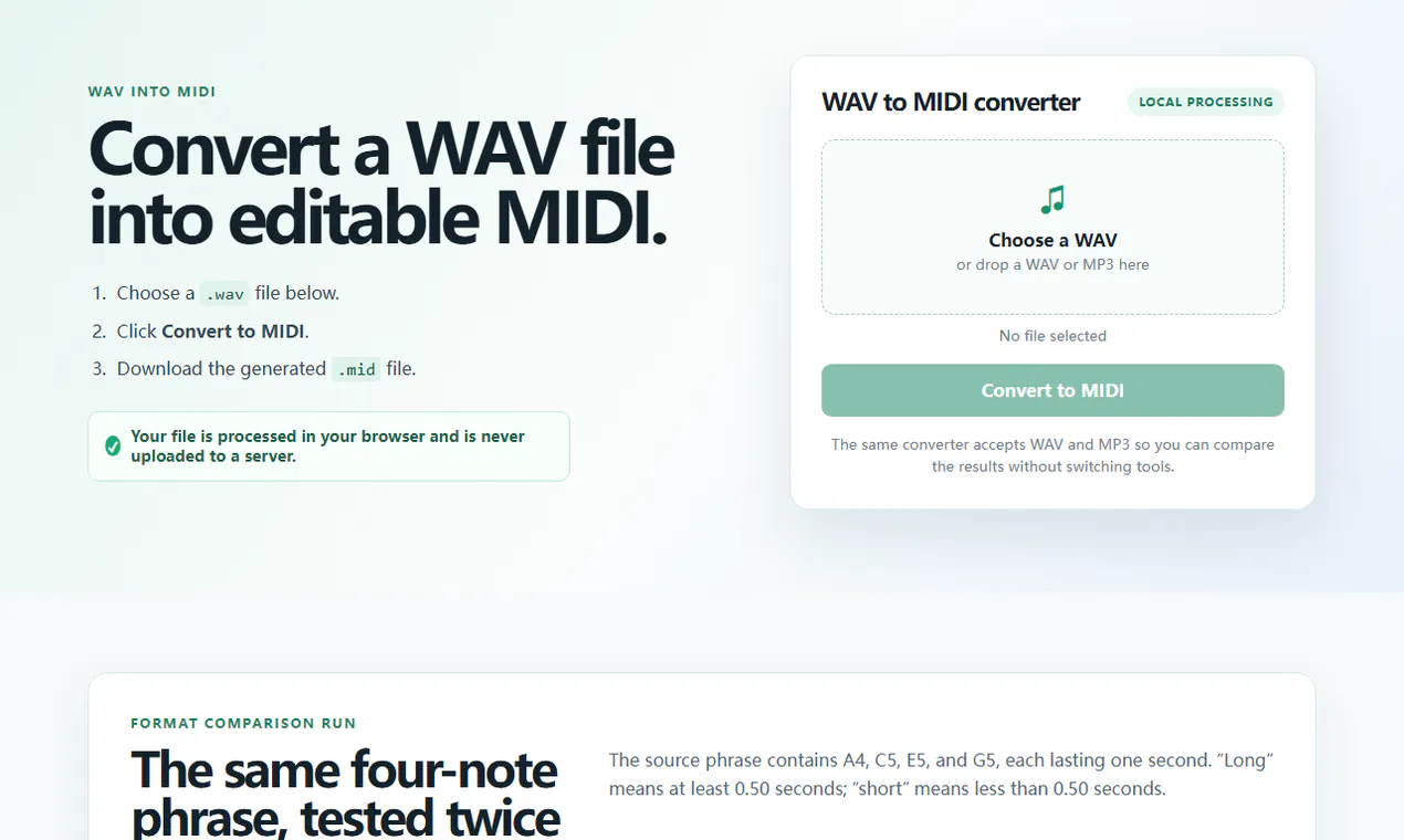 MP3 MIDI Tool gallery image