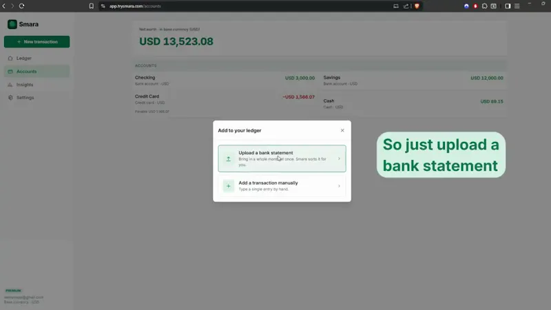 Smara - Money Tracker screenshot 1 (video preview)