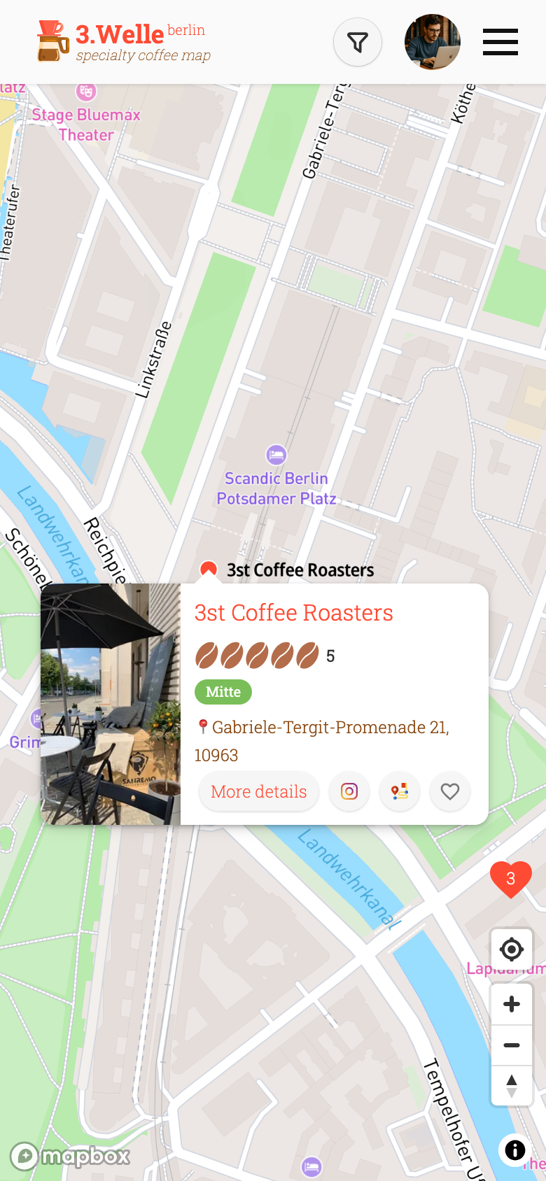 Mapa de café de Berlín media 2