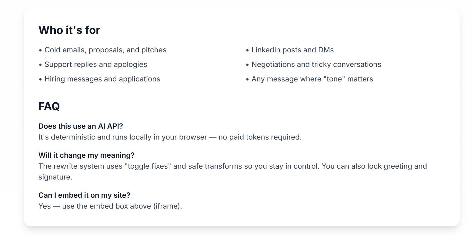How It Lands - Screenshot 5 showing product features and functionality