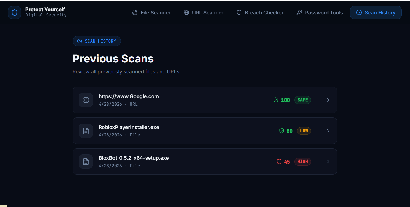 Protect yourself scanner and security gallery image