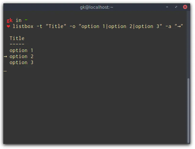 listbox