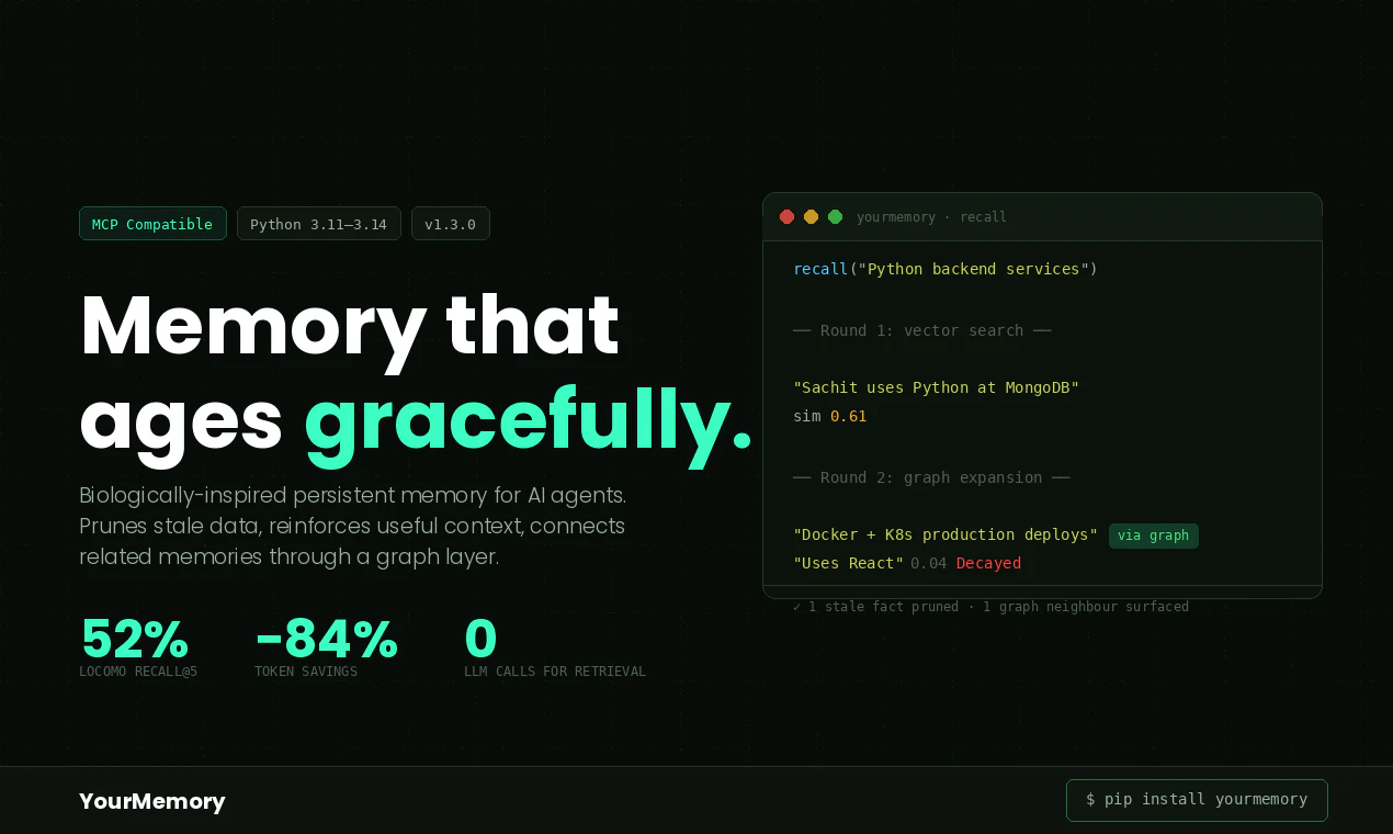 YourMemory screenshot 1