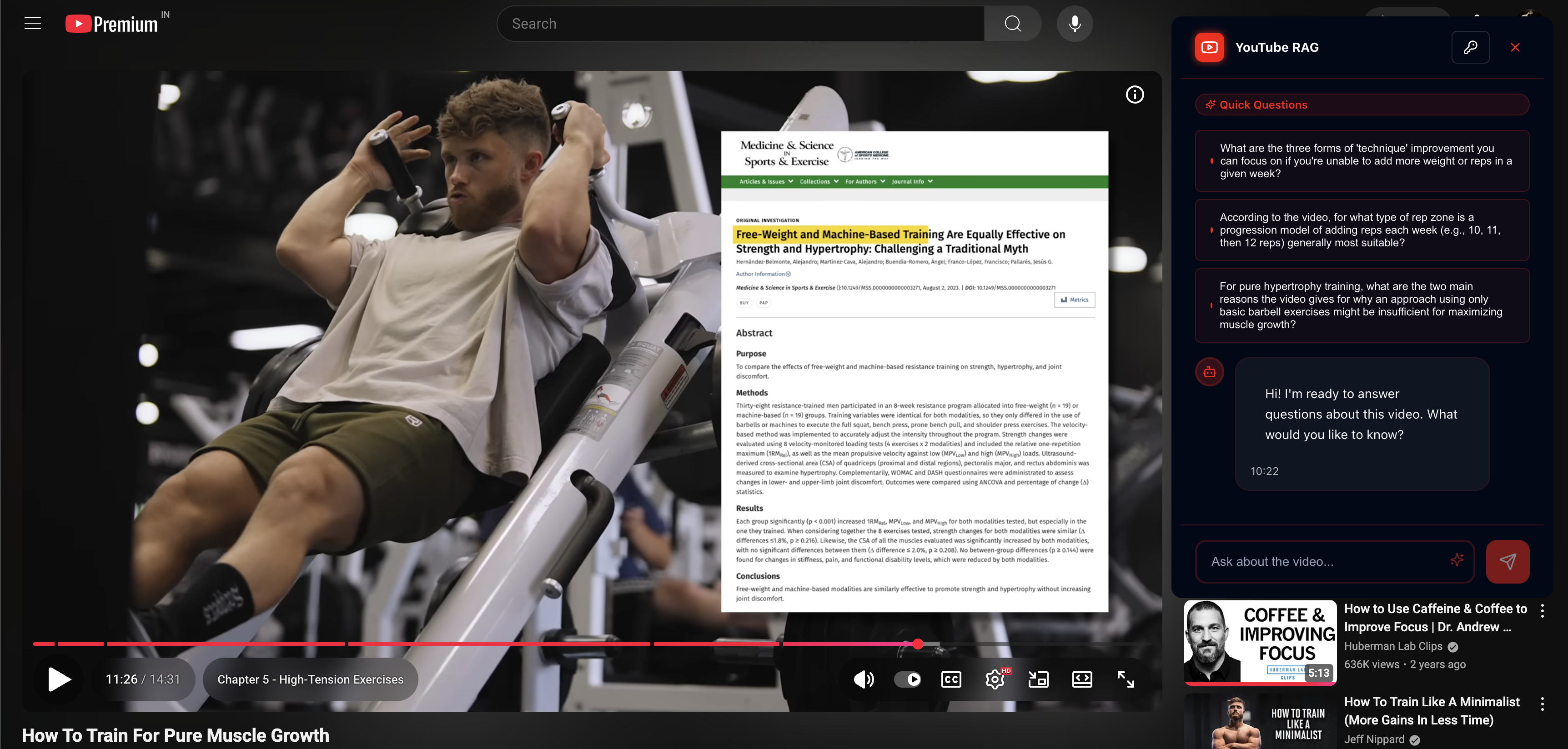 Youtube AI Assistant gallery image