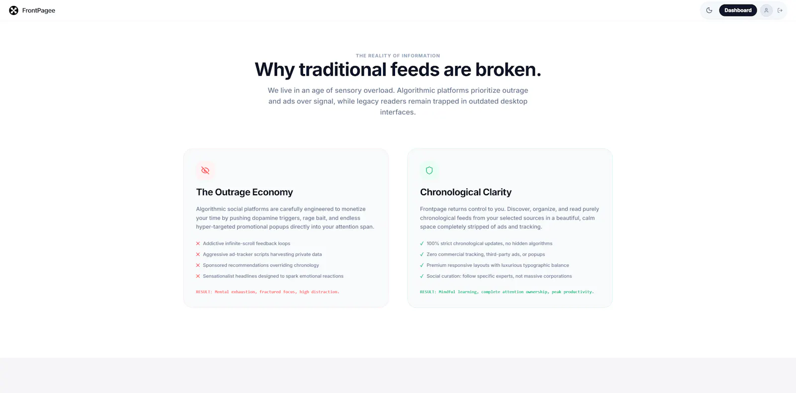 Frontpage screenshot 2