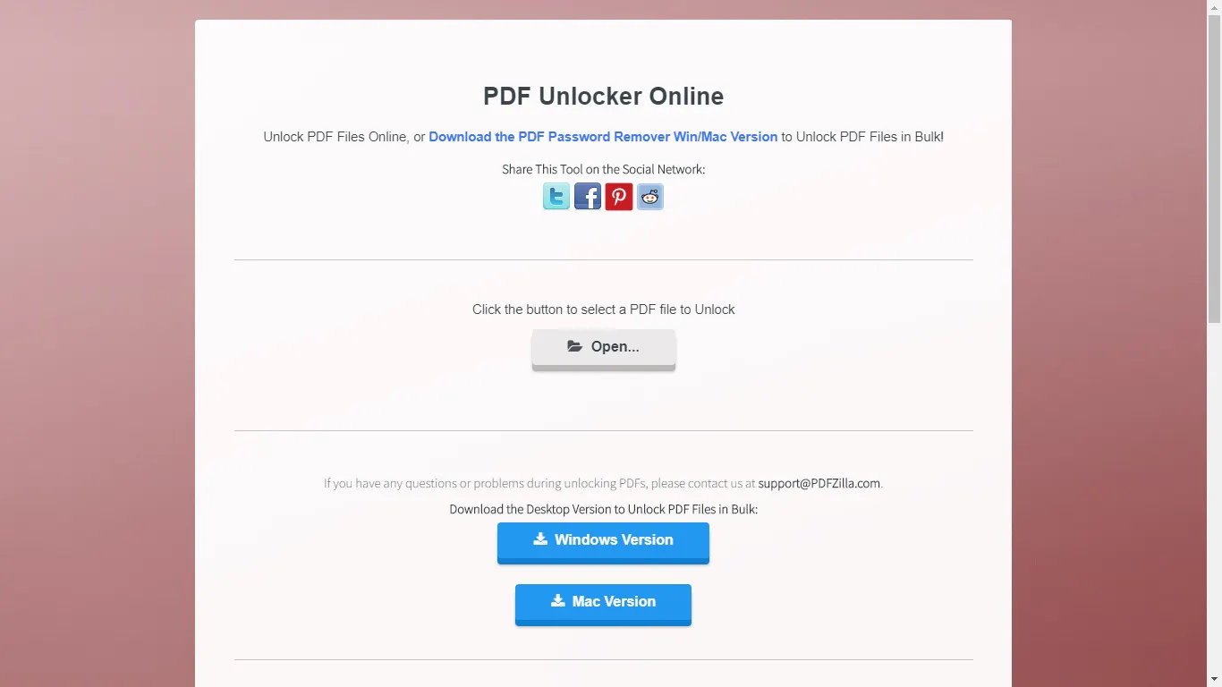 PDF Unlocker Online