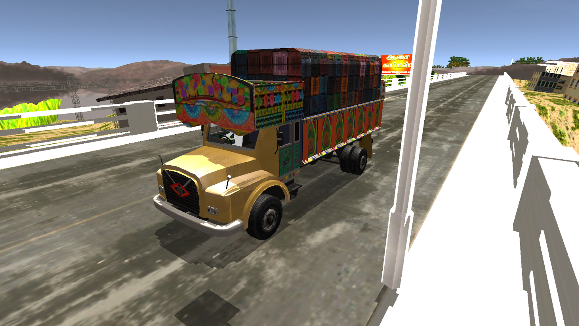 Media Simulator Trak Mudah Alih India - Simulator Lori Barang Multi Tujuan - Persekitaran Realistik 4