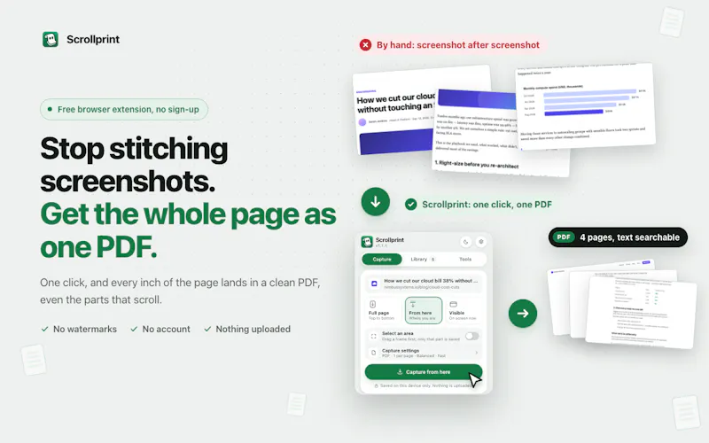Scrollprint screenshot 2