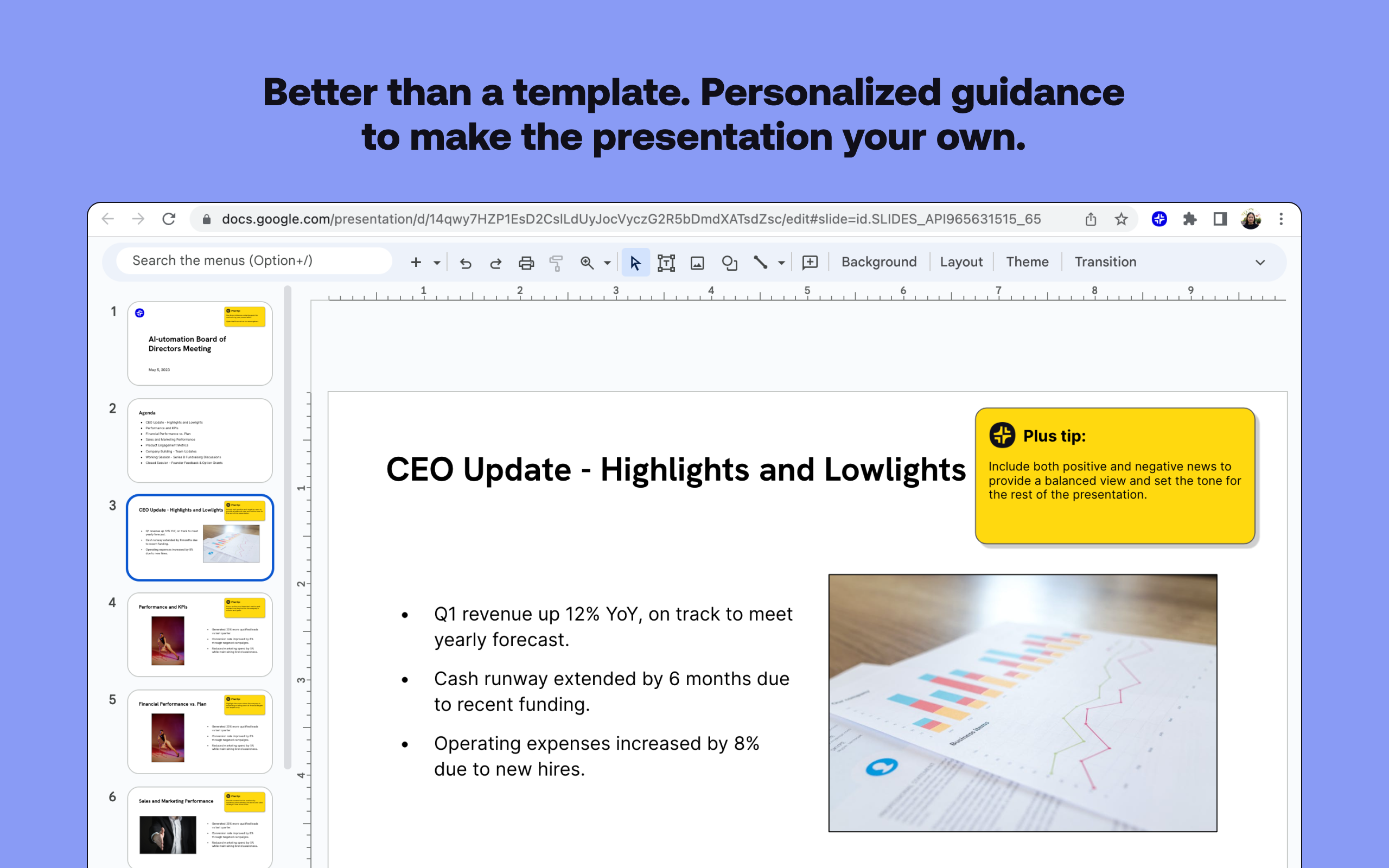 Plus AI  Free AI Presentation Maker for Google Slides