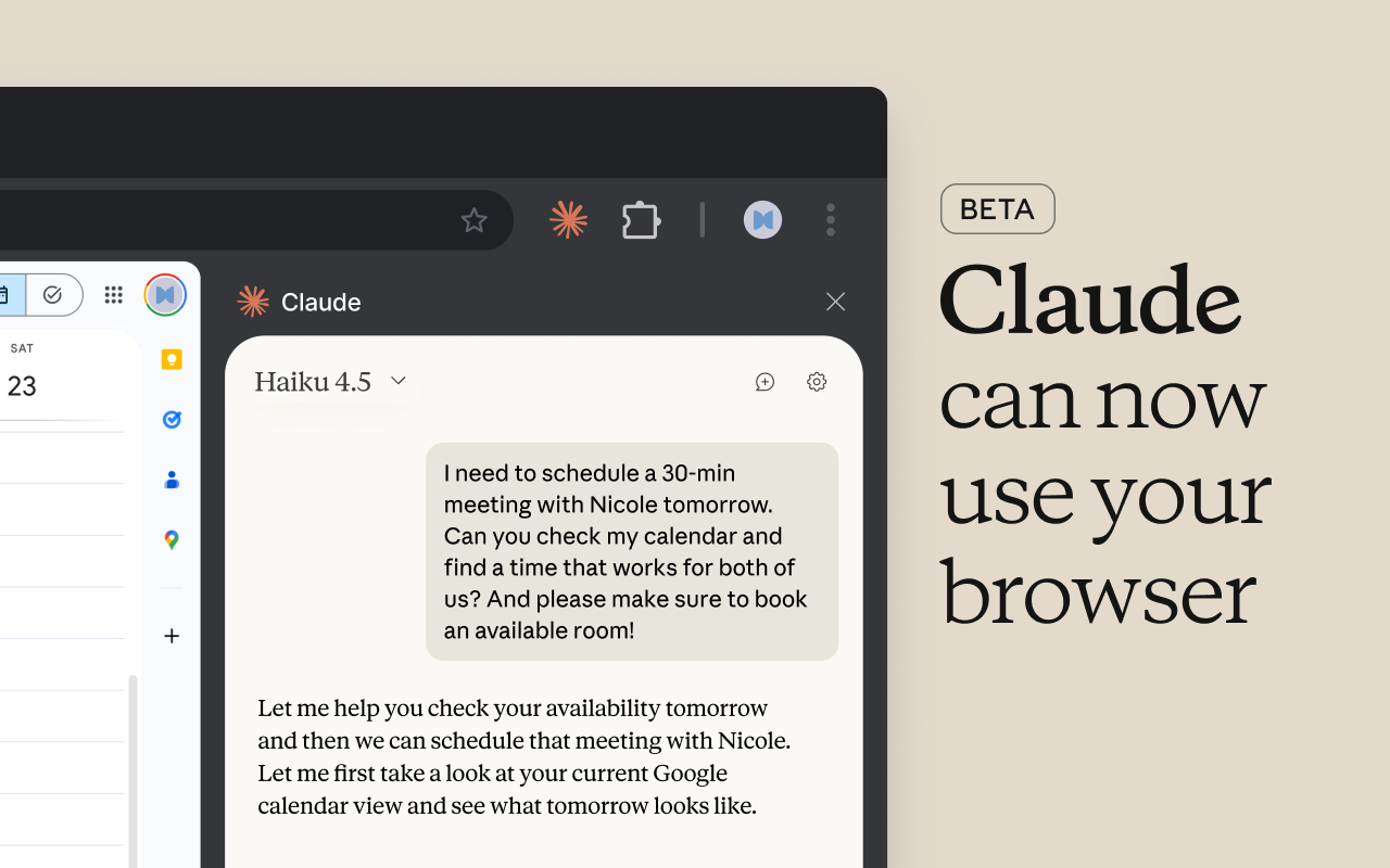Claude in Chrome gallery image