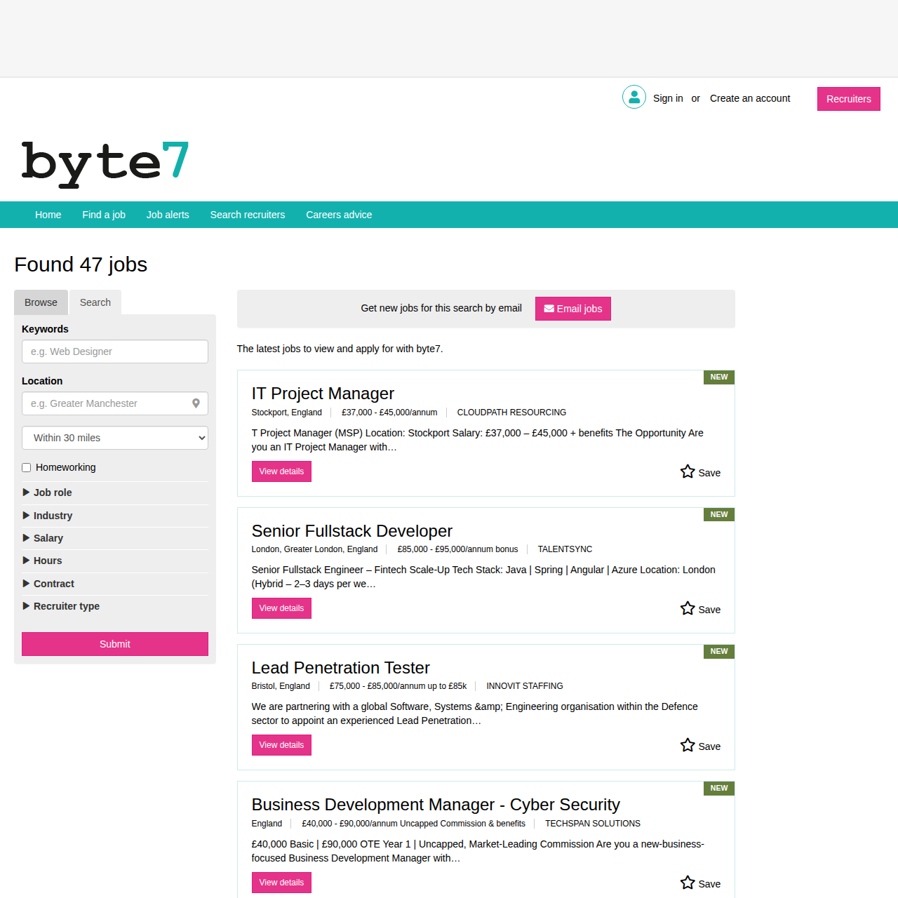 byte7 - Screenshot 2 showing product features and functionality