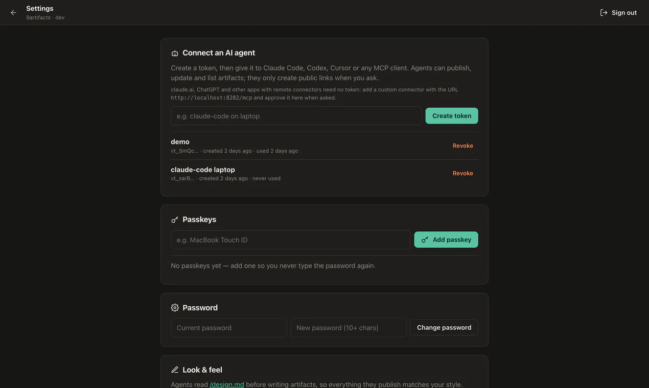 9artifacts gallery image