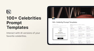 100+ Celebrities Prompt Templates gallery image