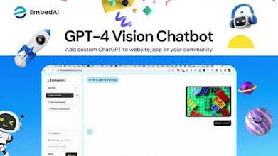GPT-4 Vision AI Chatbot Builder - Créez des chatbots conversationnels avancés sans codage.