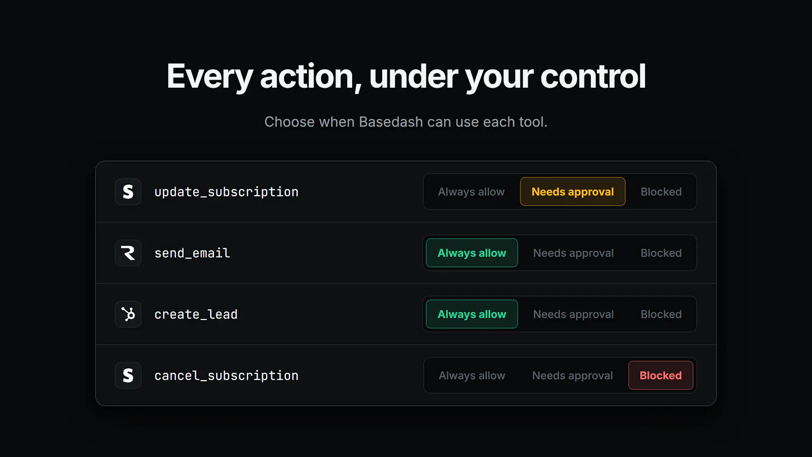 Basedash Actions screenshot 4