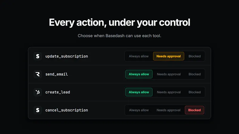Basedash Actions screenshot 4