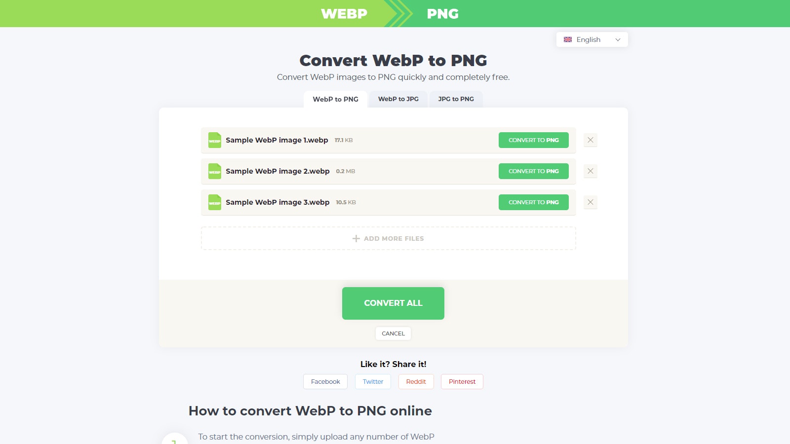 Webp to PNG Converter gallery image