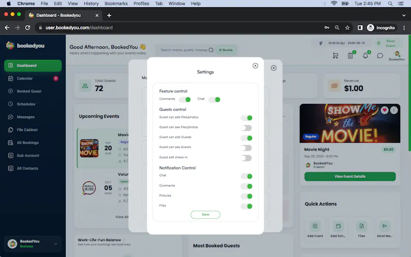 Your Social Calendar & Community Center. screenshot 2