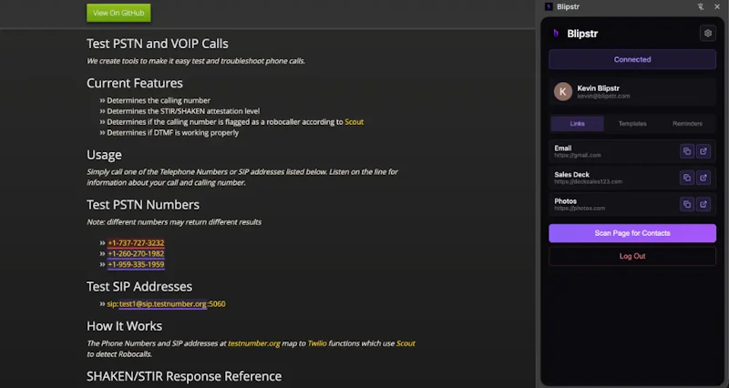 Blipstr screenshot 1