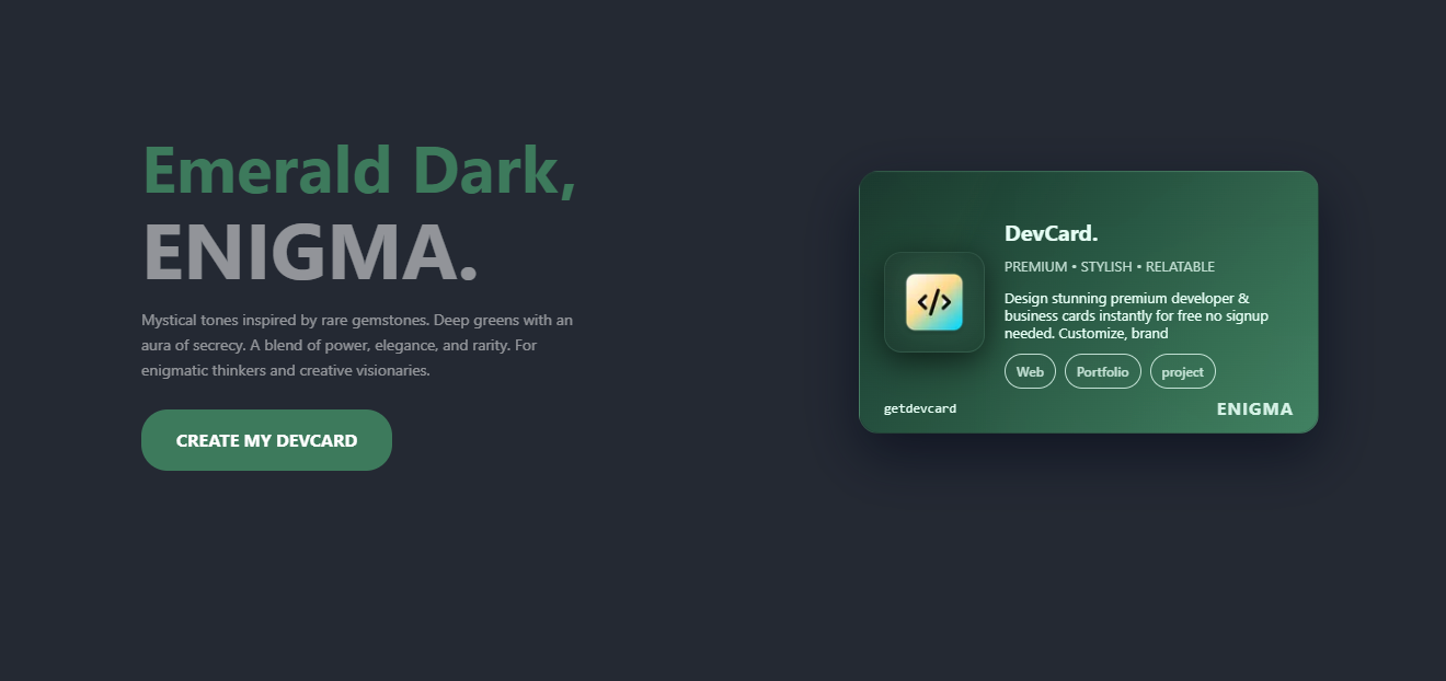 Media Devcard. - Hiển thị hồ sơ nhà phát triển của bạn với thẻ cao cấp kỹ thuật số 6