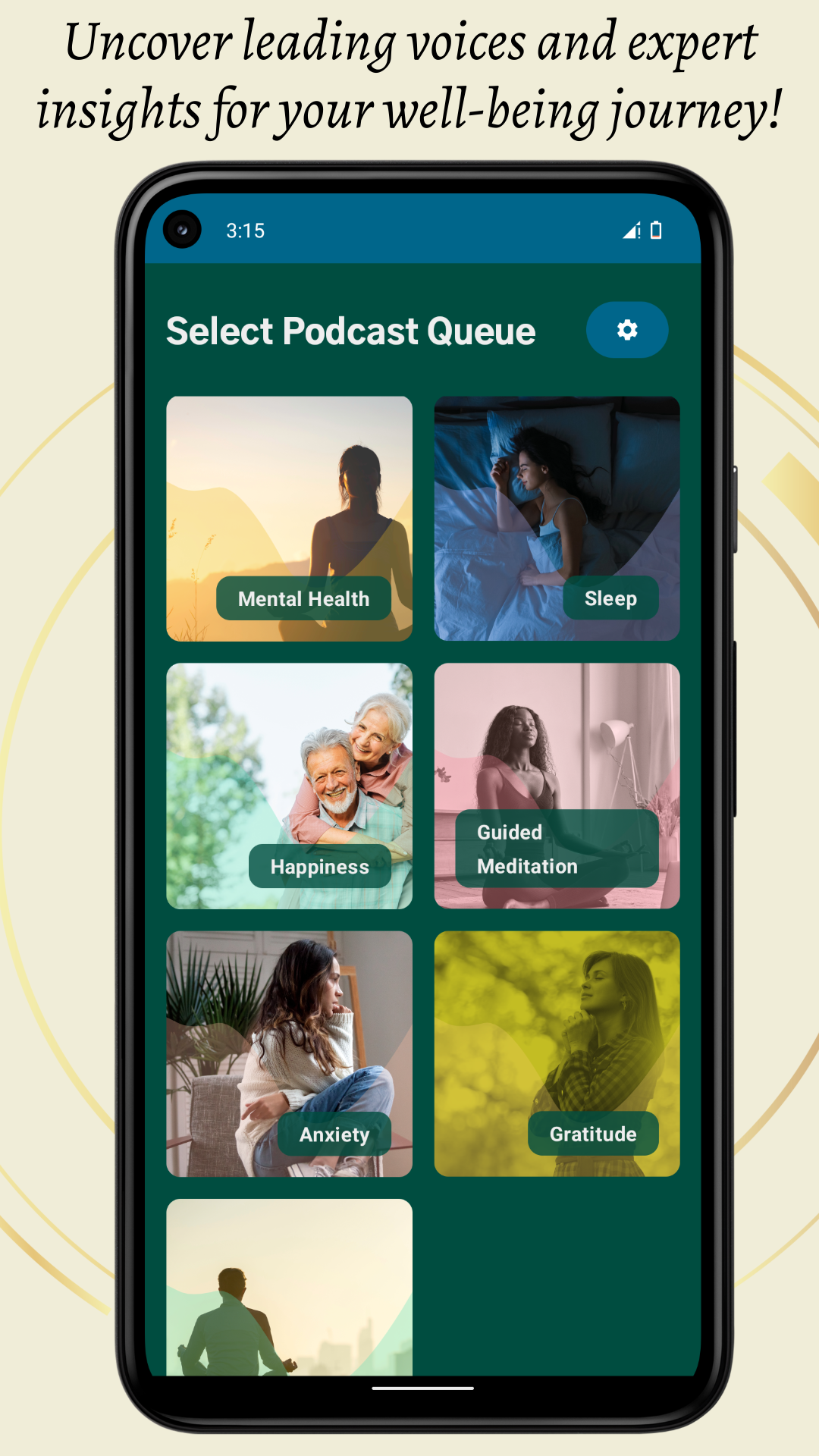 Mídia 1 de Bem-sucedida - Sono com curadoria, Episódios de podcast de saúde mental e gratidão