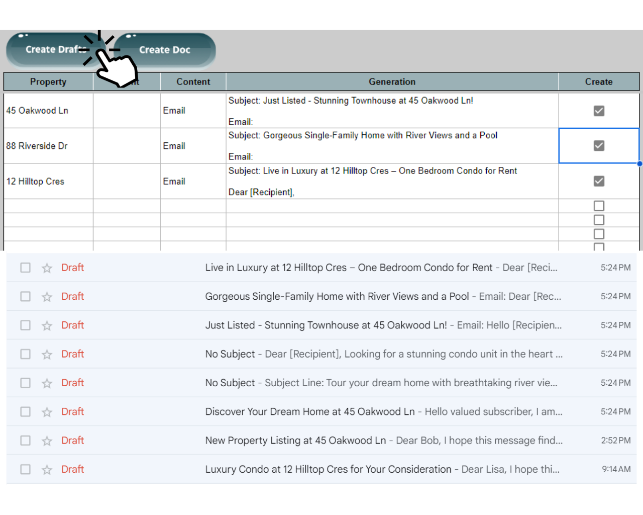 Real Estate Writer - Google Sheet System media 4