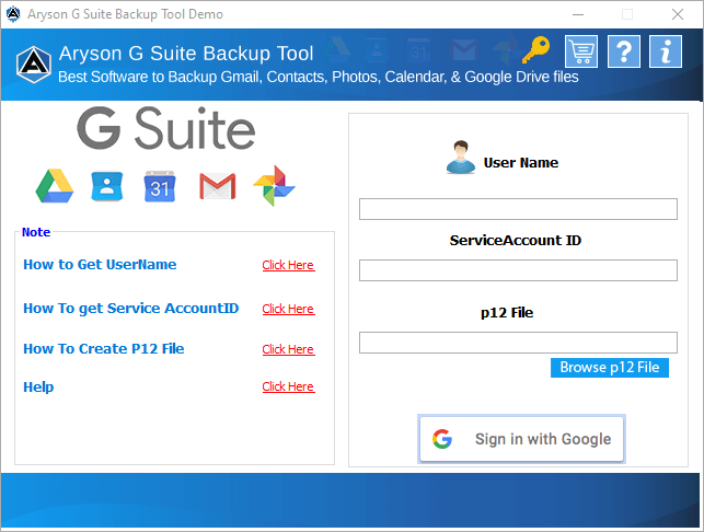 Aryson G Suite Backup -Tool media 1