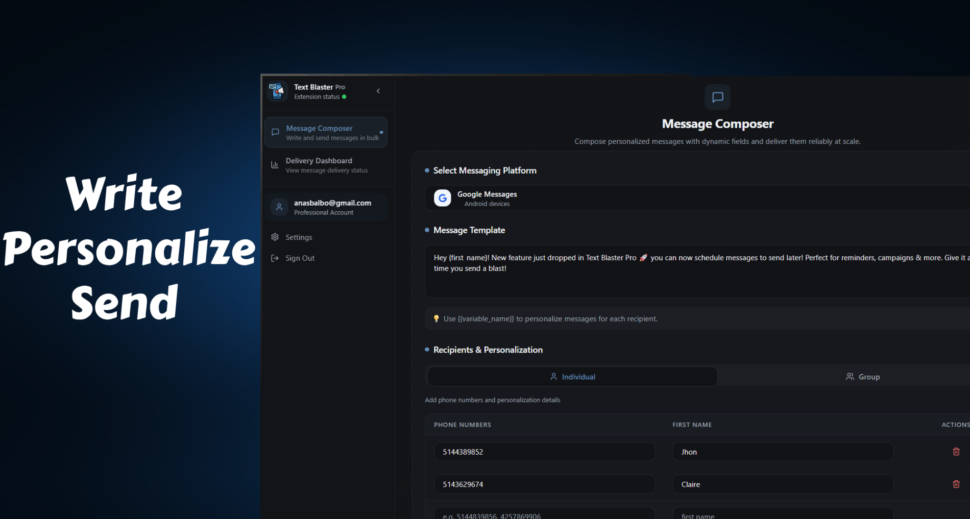 Text Blaster Pro gallery image