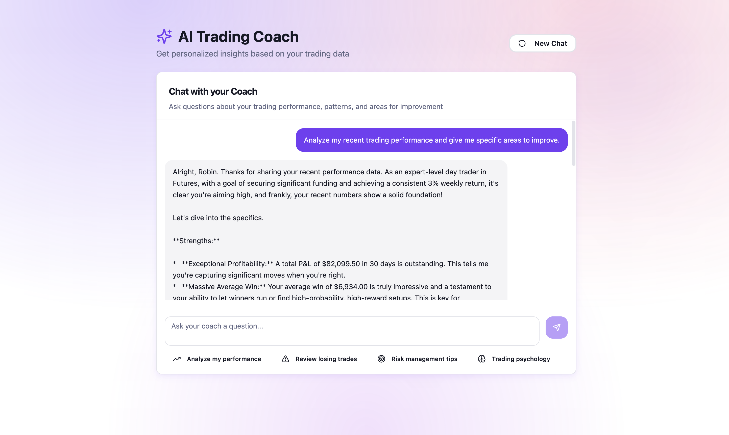 Trader Match - Screenshot 2 showing product features and functionality