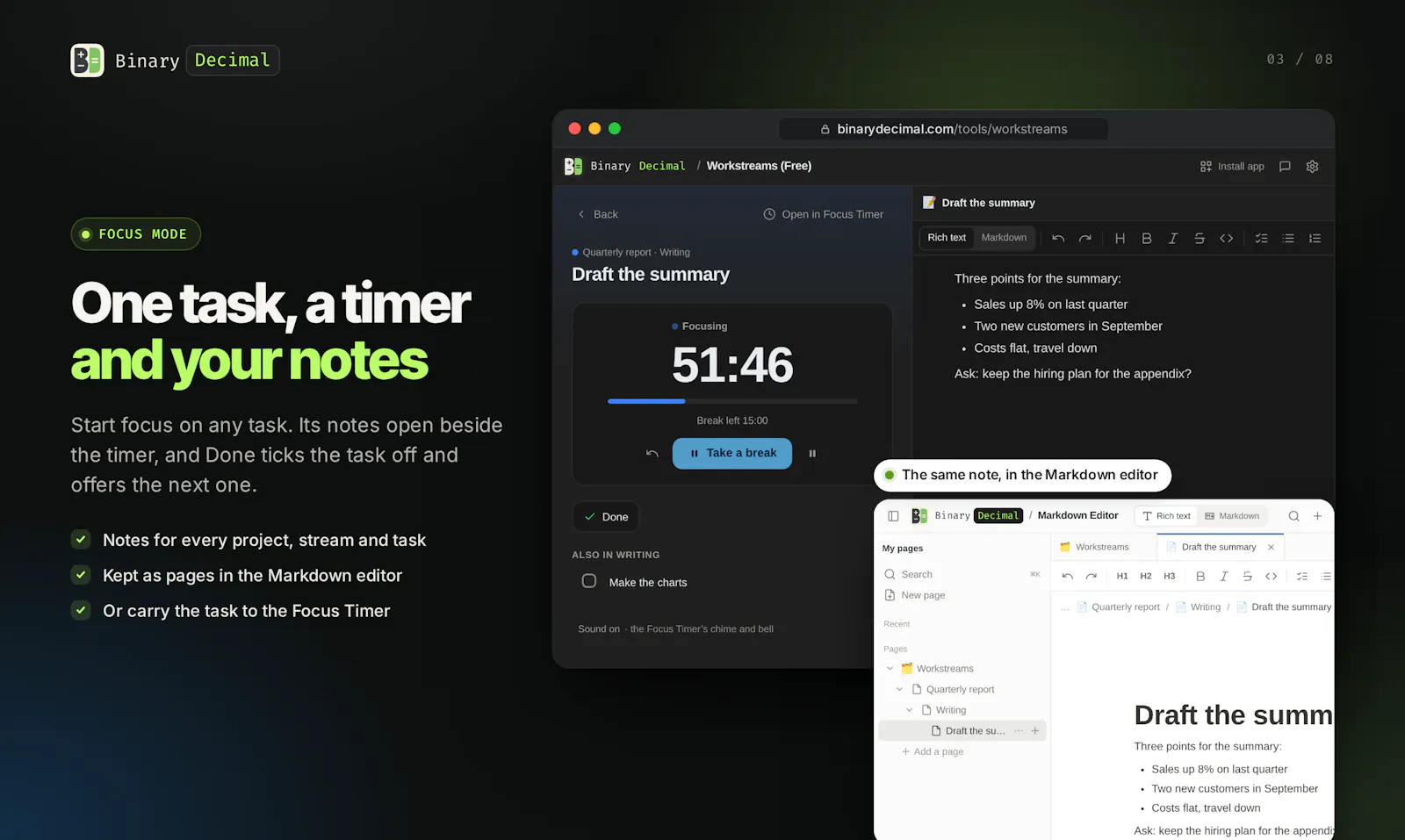 Workstreams by Binary Decimal screenshot 4