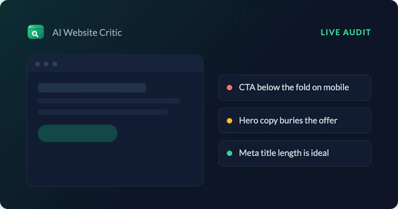 AI Website Critic screenshot 4