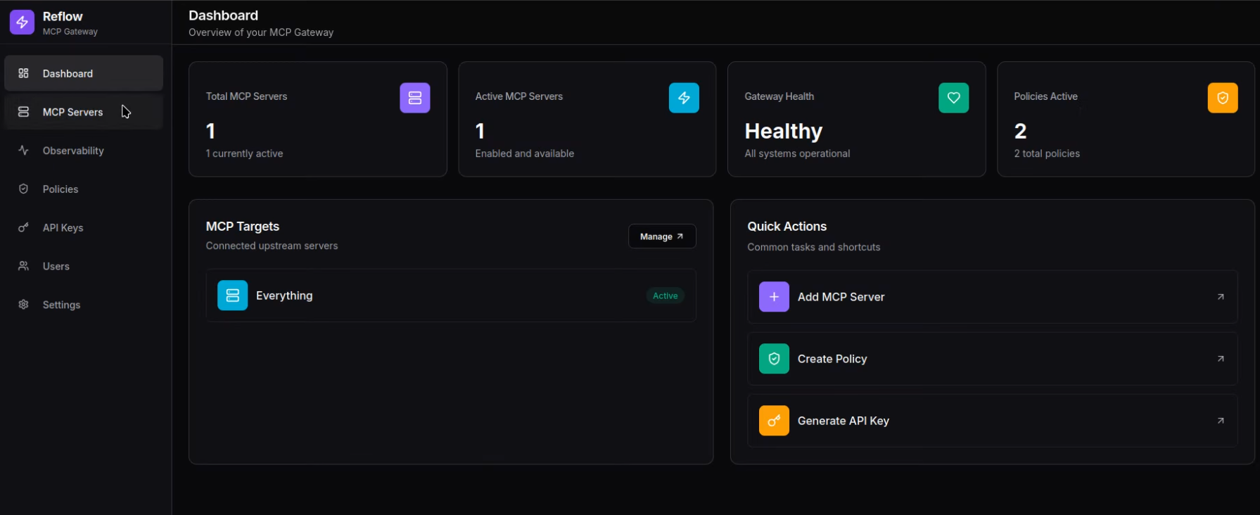 Reflow Gateway - Main product screenshot demonstrating key features and user interface