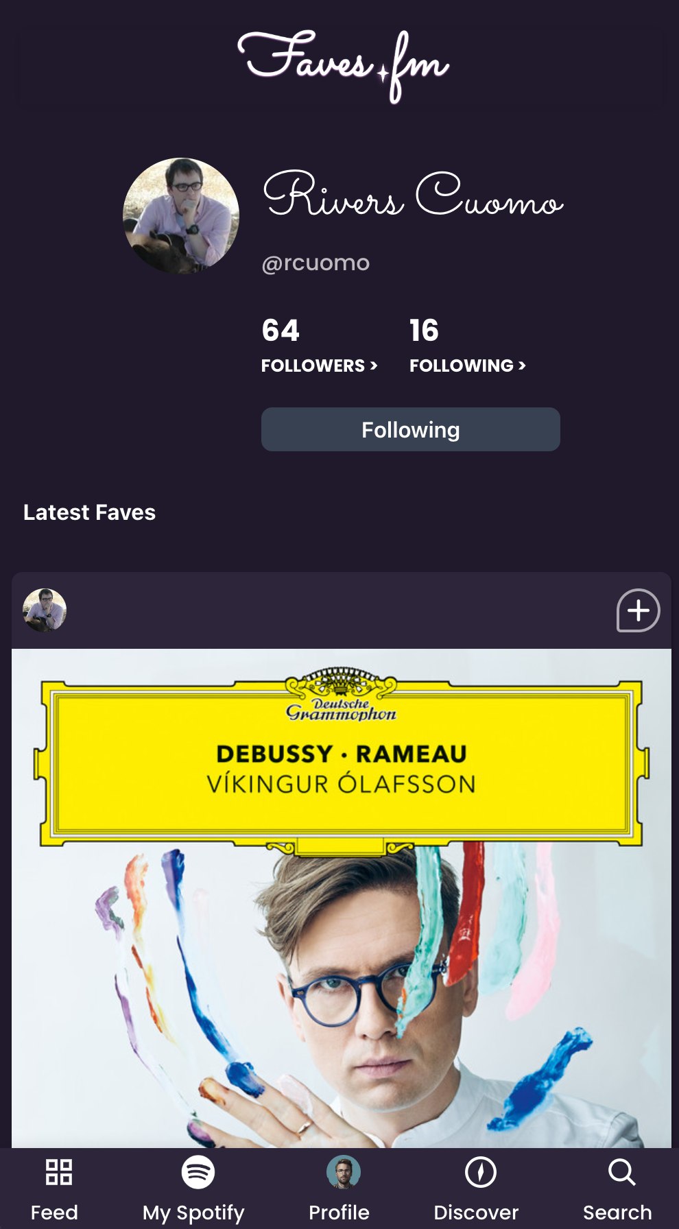 Faves.fm - İnsan arkadaşlarınızın sevdiği müzik medya 3