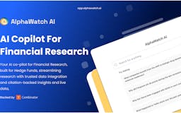 Alphawatch AI - Chatbot for Hedge Funds media 1