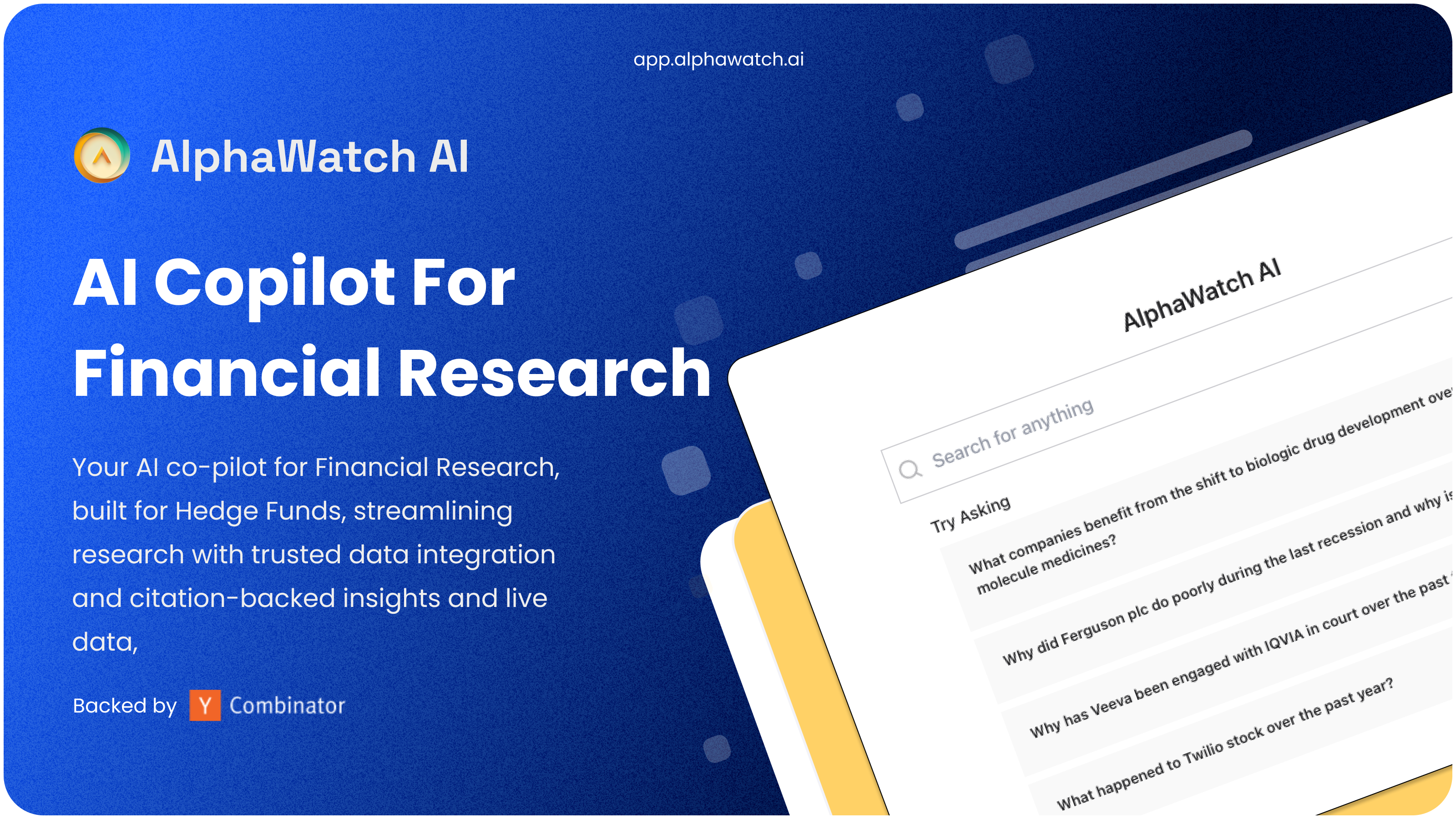 Alphawatch AI - AI chatbot para expertos financieros, ahora disponibles para todos media 1