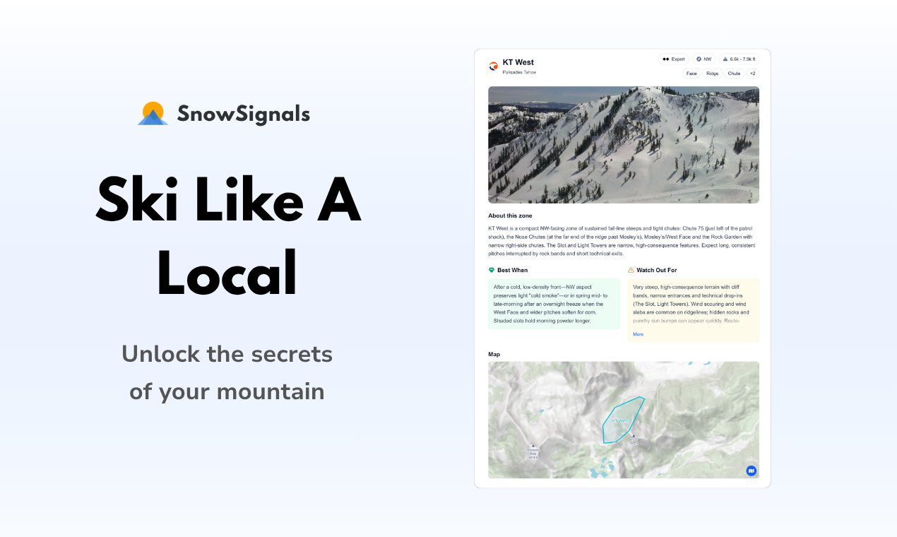 SnowSignals - Screenshot 4 showing product features and functionality