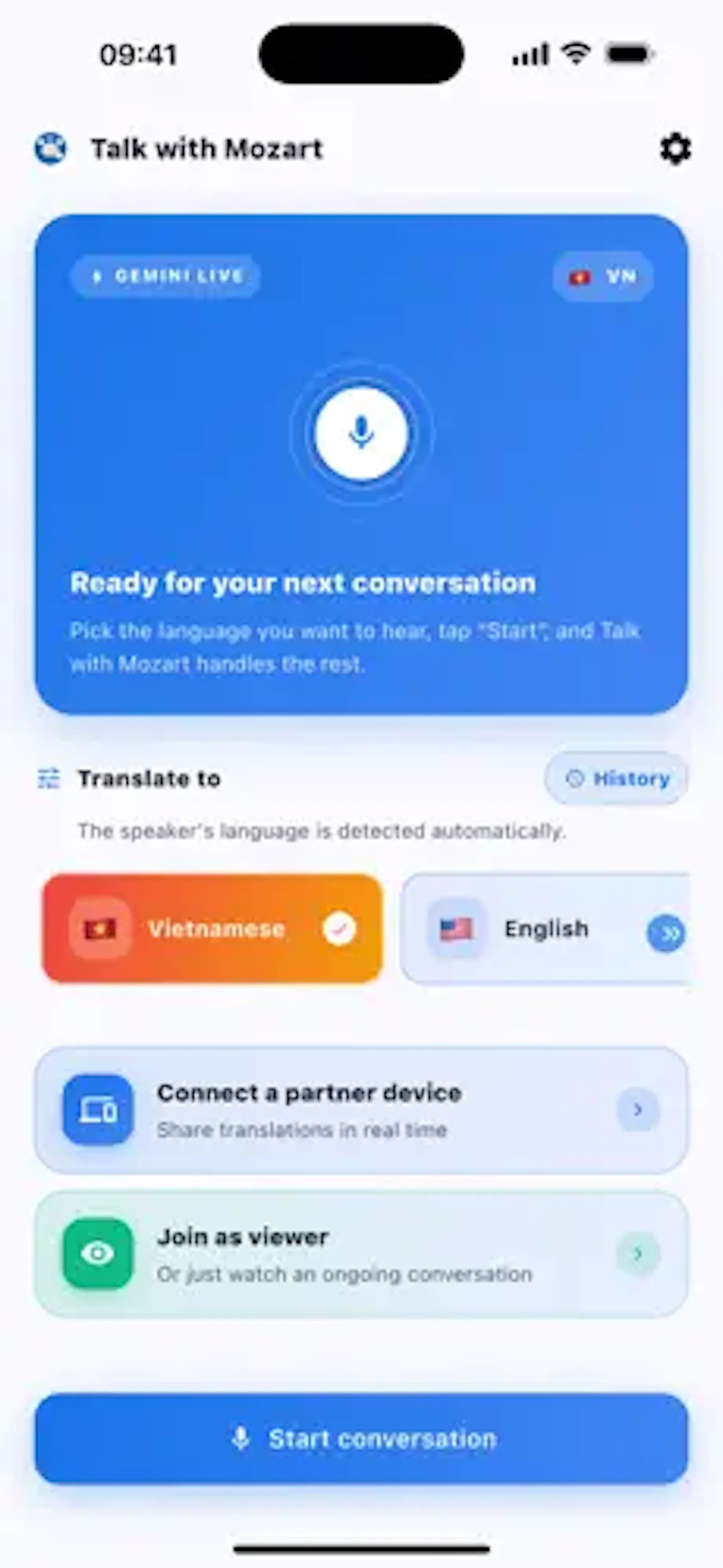Talk with Mozart screenshot 1