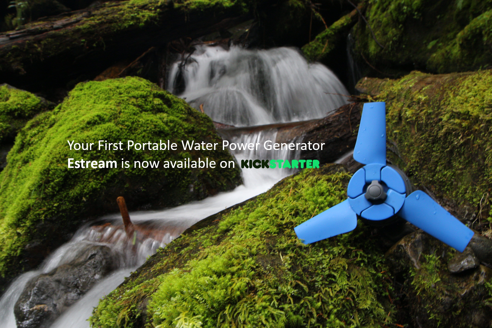 Estream: A Portable Water Power Generator Fits into Your Backpack gallery image
